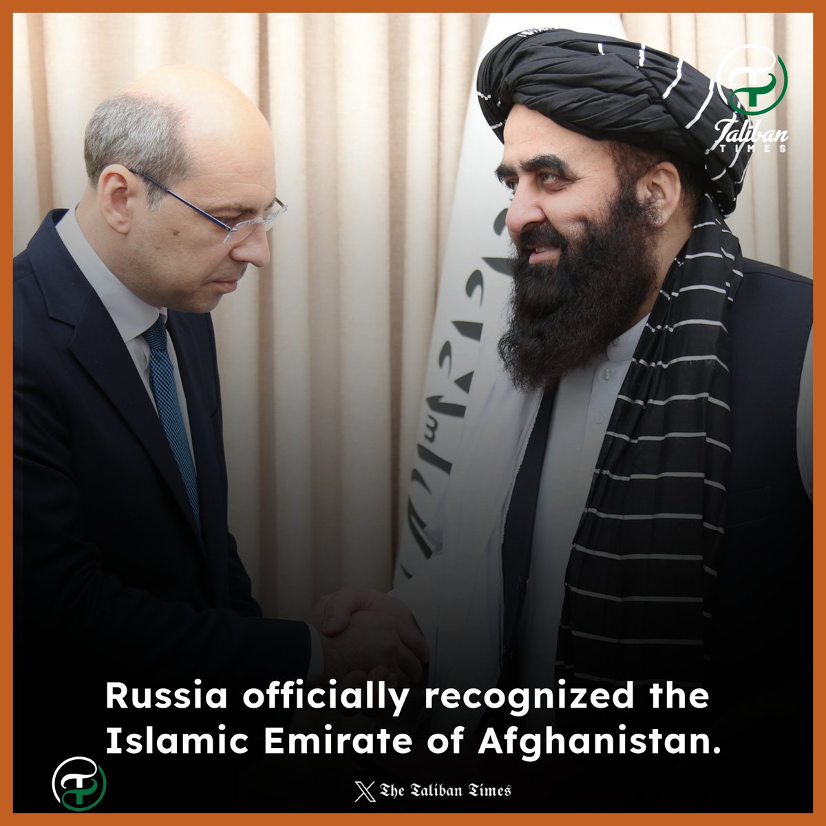 The Taliban Times (@taliban_times) on Twitter photo #BREAKING
⚡️1/2-According to a statement from the <a href="/MoFA_Afg/">Ministry of Foreign Affairs - Afghanistan</a> , the #Russian Ambassador officially conveyed the decision of the Russian government to formally recognize the #Islamic_Emirate.
The Ambassador highlighted the significance of this decision and...
#Taliban_times #AFG #BREAKING
⚡️1/2-According to a statement from the <a href="/MoFA_Afg/">Ministry of Foreign Affairs - Afghanistan</a> , the #Russian Ambassador officially conveyed the decision of the Russian government to formally recognize the #Islamic_Emirate.
The Ambassador highlighted the significance of this decision and...
#Taliban_times #AFG