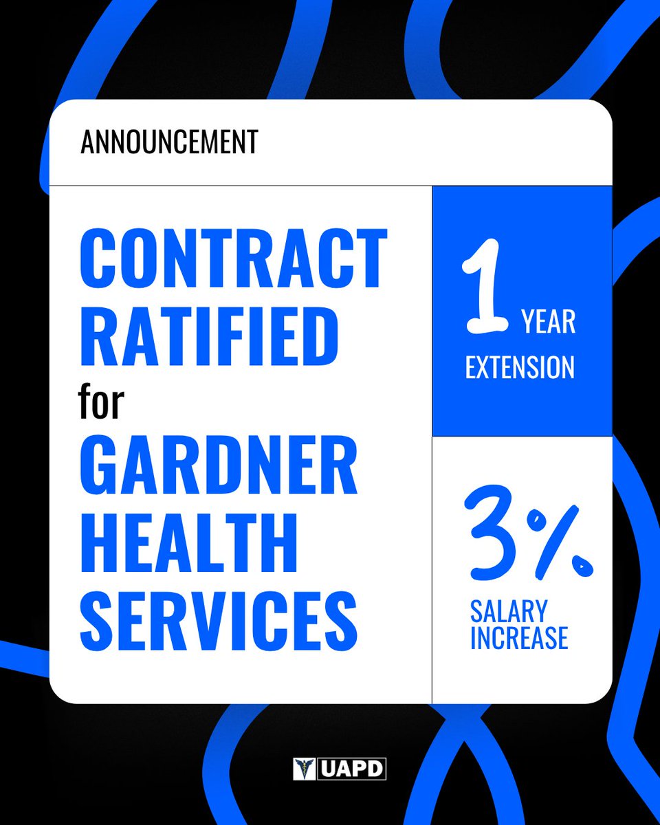 Our members at Gardner Health Services providing care to Santa Clara County have ratified a one-year extension 📝 This extension protects all benefits, terms, and conditions outlined in our previous contract while securing a 3% across the board wage increase for our dentists,