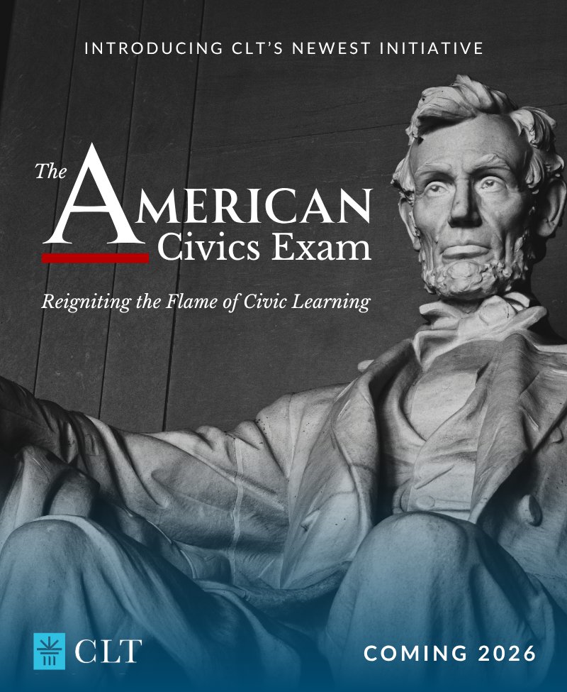 CLT_Exam's tweet image. In anticipation of the United States' Semiquincentennial in 2026—celebrating 250 years of our great nation—Classic Learning Test (CLT) is pleased to announce the development of the CLT® American Civics Exam.
Beginning development this year, the CLT® American Civics Exam will…