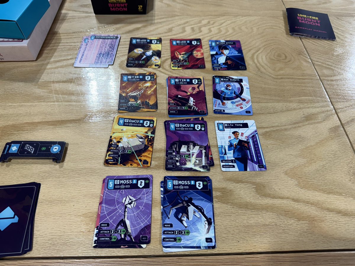 The Players’ Aid (@playersaidblog) on Twitter photo Our 1st play of Line of Fire: Burnt Moon from <a href="/OspreyGames/">Osprey Games 🎲</a> A slick little, fast playing (30 minutes), micro version of Undaunted with a cool sci-fi theme and fantastic art! Great job here <a href="/djackthompson/">David Thompson 🇺🇦 🎗️ 💚</a> & <a href="/trevormbenjamin/">Trevor Benjamin</a> Our 1st play of Line of Fire: Burnt Moon from <a href="/OspreyGames/">Osprey Games 🎲</a> A slick little, fast playing (30 minutes), micro version of Undaunted with a cool sci-fi theme and fantastic art! Great job here <a href="/djackthompson/">David Thompson 🇺🇦 🎗️ 💚</a> & <a href="/trevormbenjamin/">Trevor Benjamin</a>
