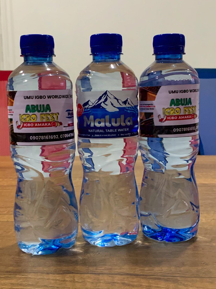 #AbujaIgboFest Table Water 💦 ❤️😍