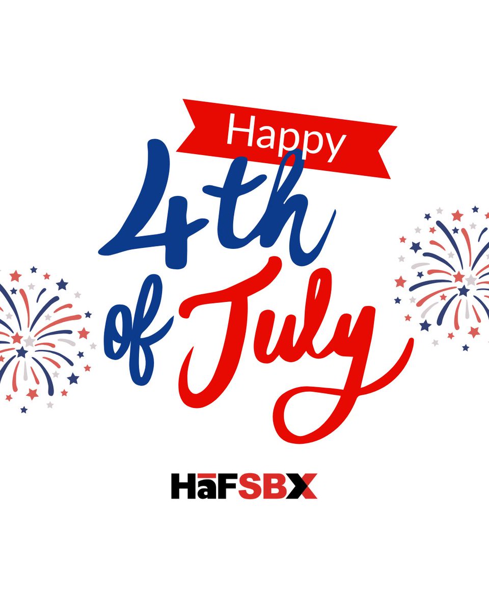 HafEquipment's tweet photo. Wishing everyone a safe and joyful Fourth of July! 🎆
From all of us at HaFSBX—Happy Independence Day! https://t.co/Q0ky8fGue8