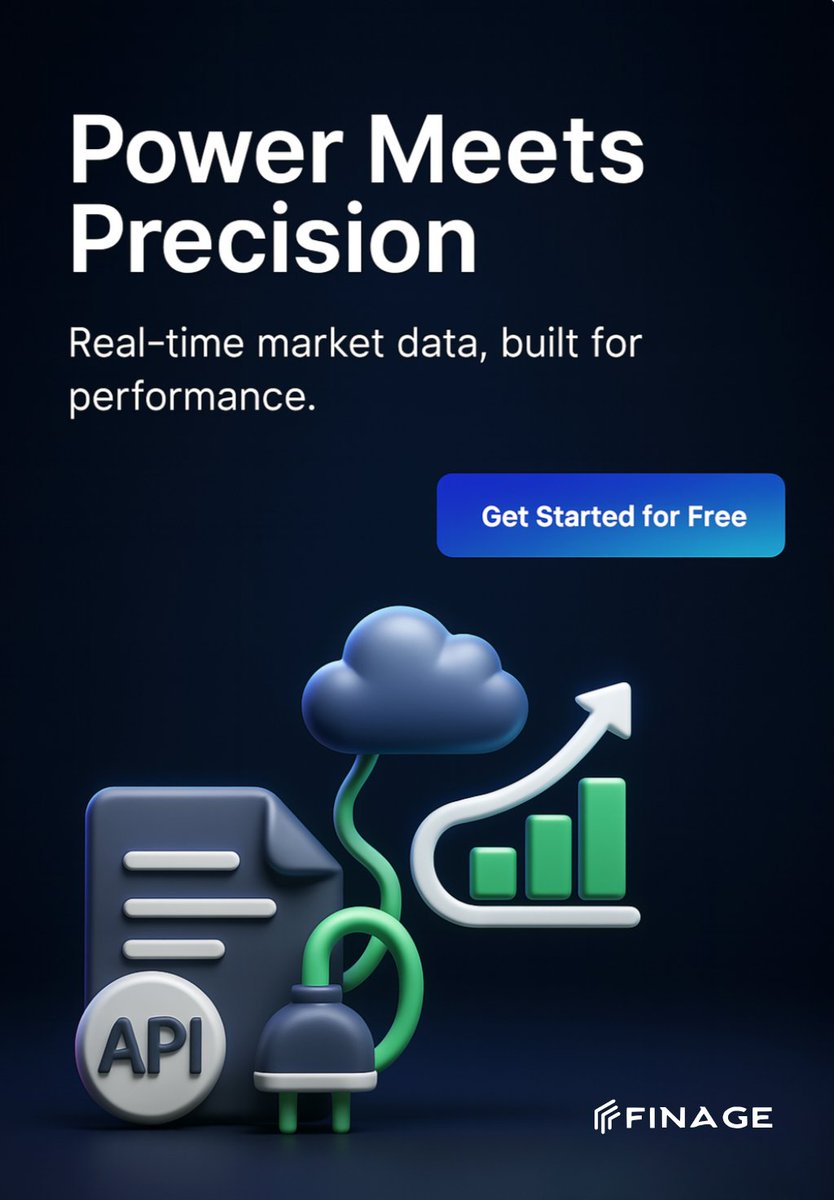 finageltd's tweet image. Built for speed. Backed by precision.

Finage delivers real-time market data through powerful APIs designed for developers, traders, and platforms that demand performance.

Start free → moon.finage.co.uk/register?subsc…

#Finage #RealTimeData #MarketDataAPI #FinTechSolutions #TradingAPIs…
