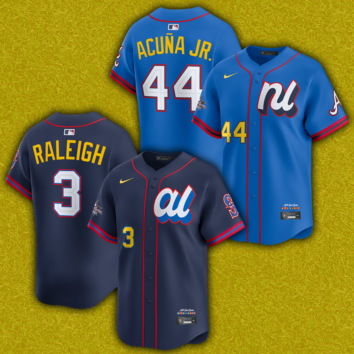 JUST IN: The 2025 Home Run Derby jerseys have been revealed!

The Derby takes place on July 14 (7-14) and the All-Star Game on July 15 (7-15). In 1935, Babe Ruth hit his 714th home run with the then Boston Braves. Nearly 40 years later, Hank Aaron broke Ruth’s record with his