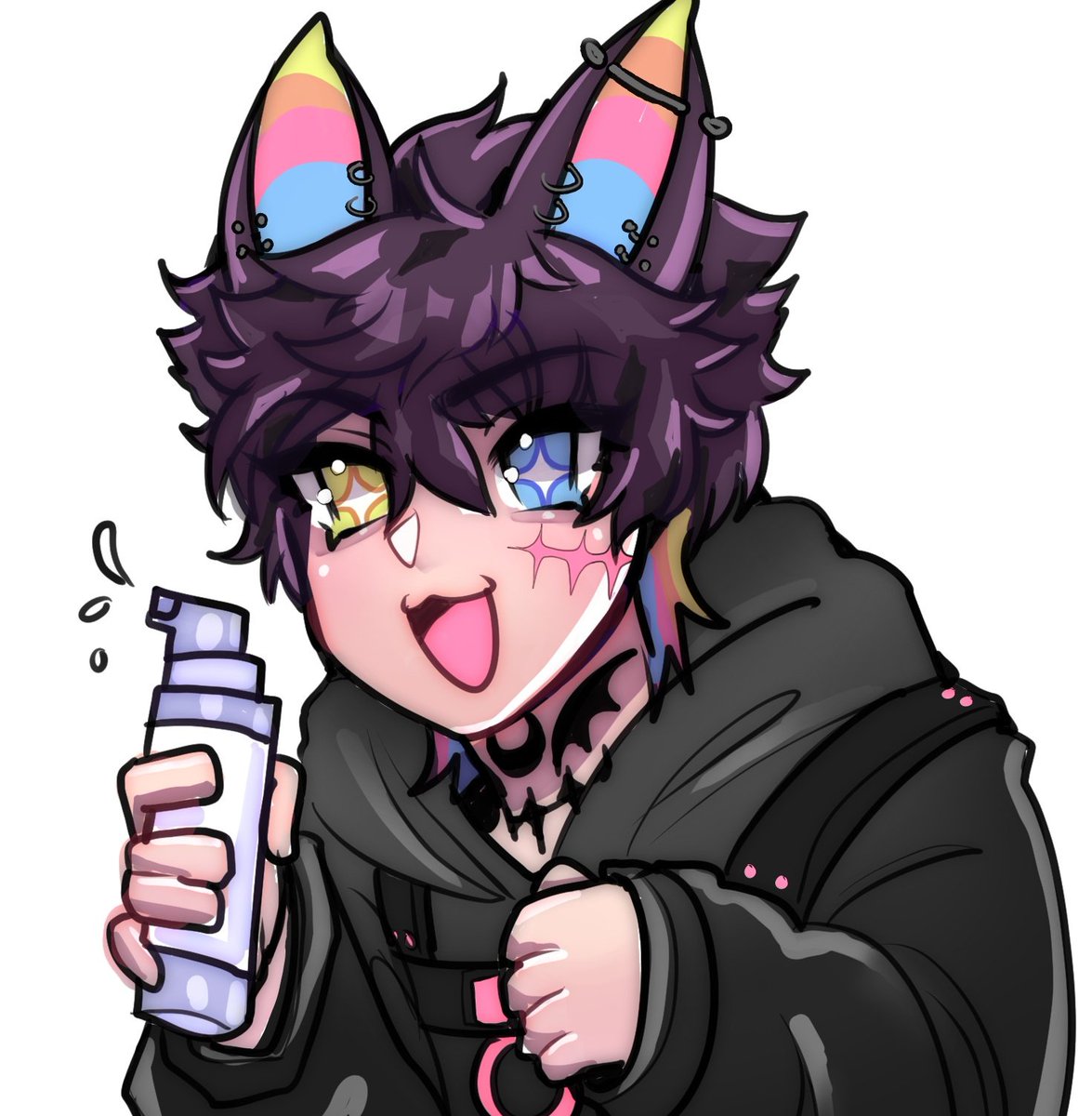 Hex_PNGtuber's tweet photo. STARTING TESTOSTERONE FINALLY!  Heyo guys long time no post. Finally gonna start testosterone at the end of the month. Would love to share my voice journey with you guys in a few months:D !! Any other trans vtubers wanna give advice?? :3 https://t.co/eFWVH3OV9K