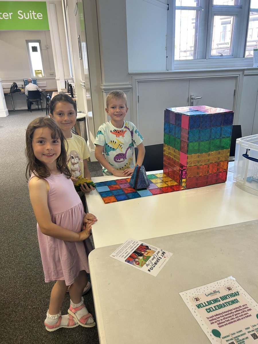 Brilliant construction with our magnet tiles at Widnes Library. Did you know we also have Lego and board games all free to use while in the library. Have a look at our website for more details 

library.haltonbc.info
HH