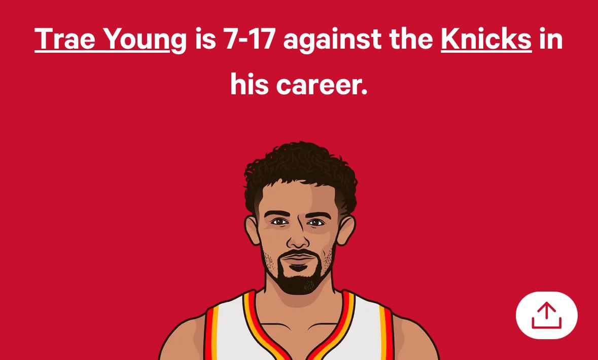 I promise you Knicks fans don’t give a fuck about Trae Young 😭😭