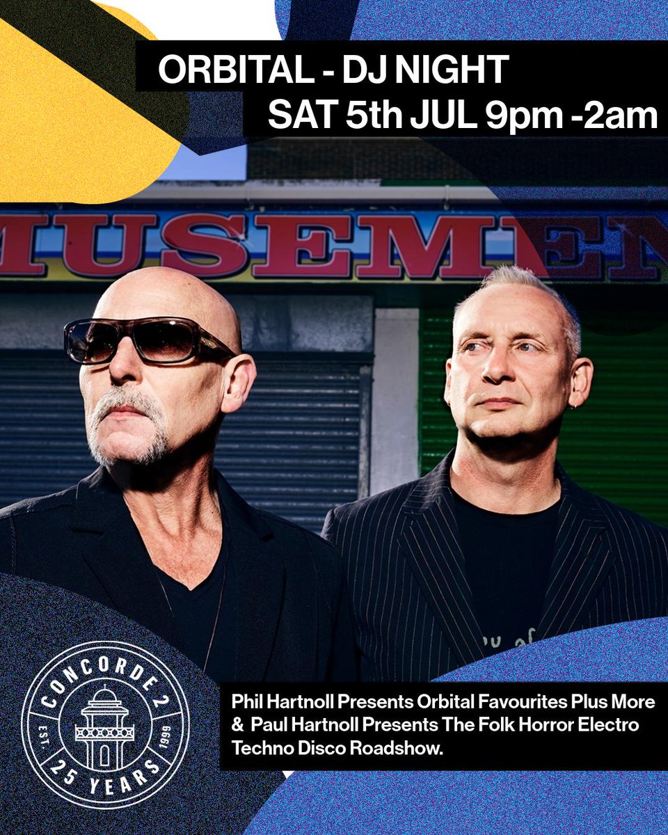 orbitalband's tweet image. Really excited that Mini da Minx is joining the fun on Saturday! She’ll be playing from doors opening at 9 for two hours, then we take over from 11. Px
TICKETS – bit.ly/43hbBSh or via @concorde2
@PhilHartnoll @paulhartnoll858
#ElectronicMusic #Techno #DJSet #Brighton