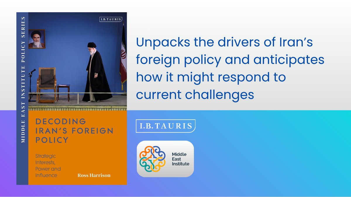 Bloomsbury Politics & Area Studies (@bloomsburypol) on Twitter photo NEW in our <a href="/MiddleEastInst/">Middle East Institute</a> Policy series:
Decoding #Iran's Foreign Policy: Strategic Interests, Power & Influence by Ross Harrison
Listen to a podcast with the author on the dramatic 12-day Iran-Israel war: apple.co/4lCdzD9 🎧
📘 bit.ly/44lSzJy #ForeignPolicy NEW in our <a href="/MiddleEastInst/">Middle East Institute</a> Policy series:
Decoding #Iran's Foreign Policy: Strategic Interests, Power & Influence by Ross Harrison
Listen to a podcast with the author on the dramatic 12-day Iran-Israel war: apple.co/4lCdzD9 🎧
📘 bit.ly/44lSzJy #ForeignPolicy