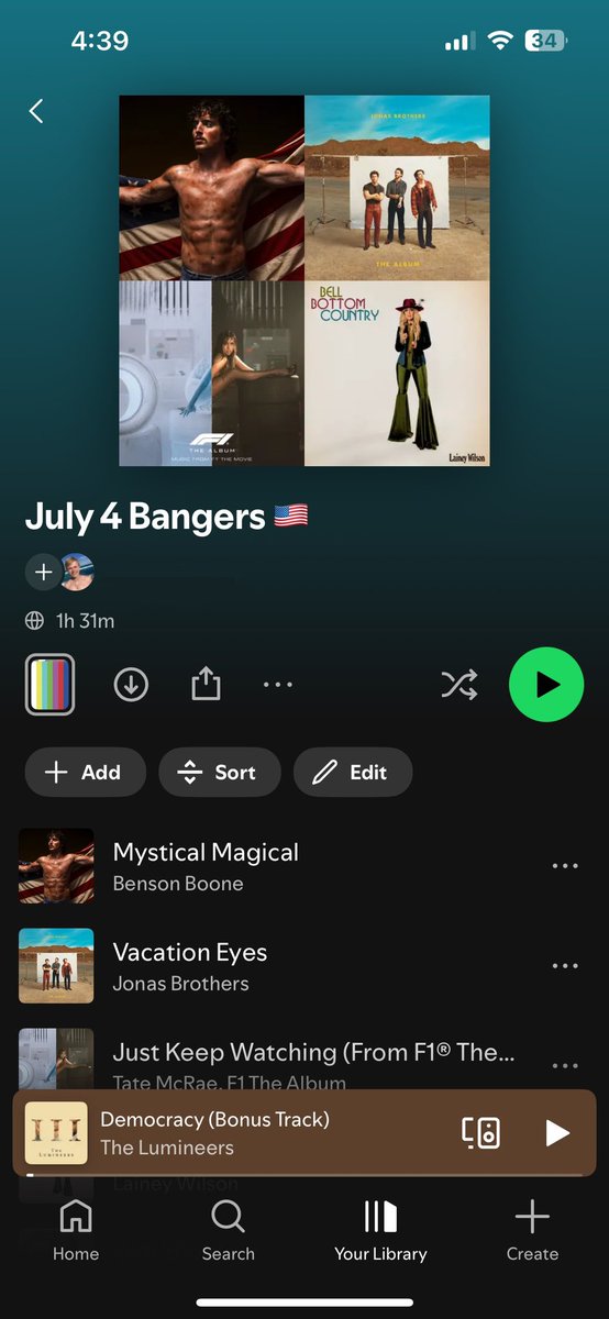 XcelEnergyCtr's tweet image. Here’s what’s on our holiday weekend playlist!
What are you listening to this July 4??