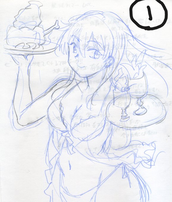 異世界ぶらり旅第4巻の表紙デザイン案はこの2枚に絞られて①を私推し、②が編集部推しでしたが、食欲と性欲、両方を具現化したという主張で①を押し切りました。
異世界スイーツと料理をカラーで描いてみたいのが動機だったんですけどね。 