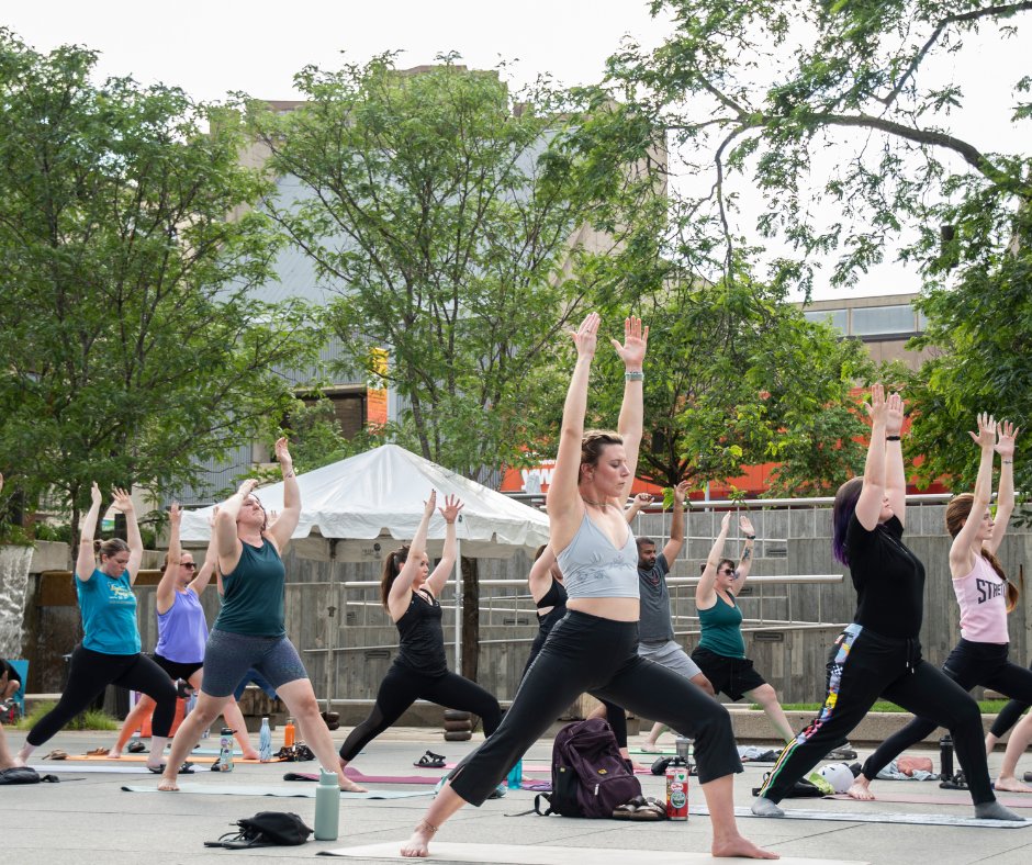 Free outdoor yoga in July? Yes please! 🧘‍♀️

Join us at <a href="/MCFarmersMkt/">Mill City Farmers Market</a> for weekly Saturday classes with river views and good vibes.

📅 July 5, 12, 19 &amp; 26
⏰ 8:30 a.m. + 10 a.m.
📍 Across from the Guthrie
💲 Free! BYO mat + water

#MinneapolisEvents #FreeYoga #OutdoorYoga