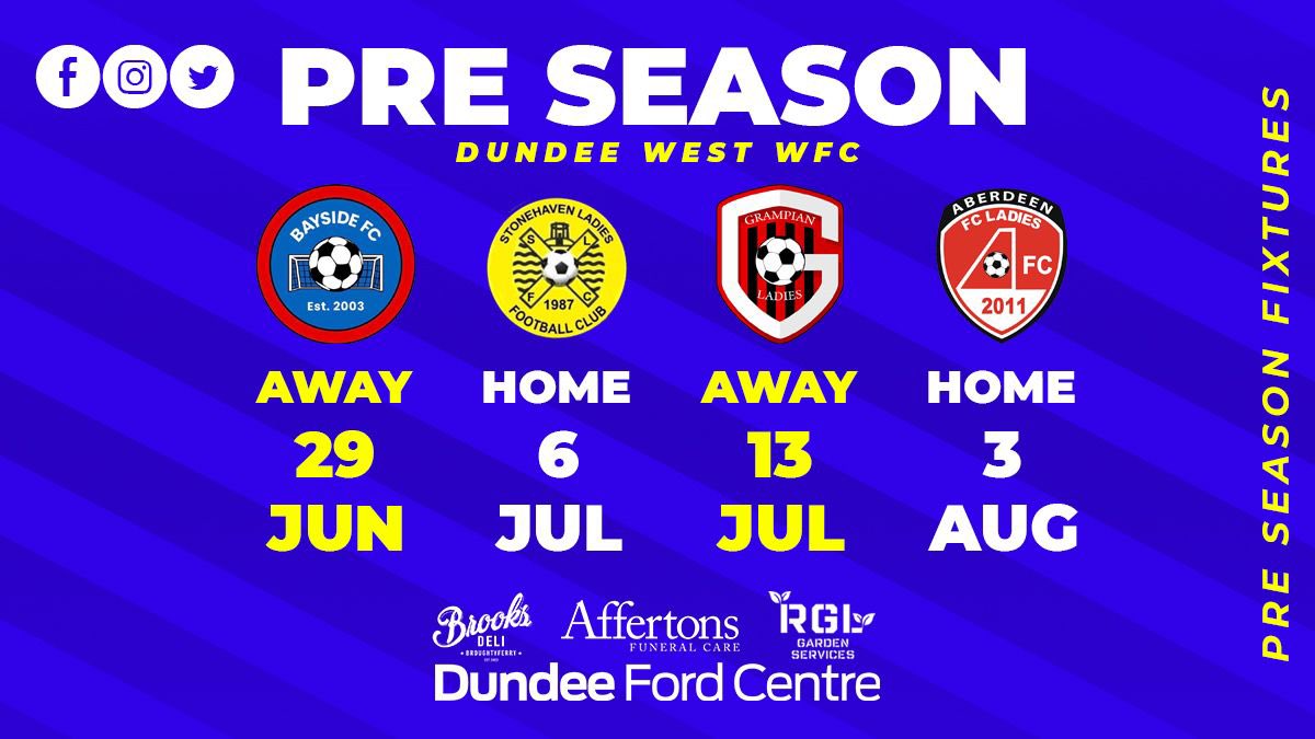 Dundee West FC Girls & Women (@dundeewestgwfc) on Twitter photo 🗣️ We kicked off our preseason last weekend against <a href="/BaysideWomenFC/">Bayside Women & Girls FC</a> with the away team winning 2-3.
Dundee Wests Scorers
x1 Aimee Rylance
x1 Bayley Morrison
We now put all focus onto this weekend’s friendly against <a href="/stonehavenlfc/">Stonehaven Ladies Football Club</a> as preparation for the new season continues. 🗣️ We kicked off our preseason last weekend against <a href="/BaysideWomenFC/">Bayside Women & Girls FC</a> with the away team winning 2-3.
Dundee Wests Scorers
x1 Aimee Rylance
x1 Bayley Morrison
We now put all focus onto this weekend’s friendly against <a href="/stonehavenlfc/">Stonehaven Ladies Football Club</a> as preparation for the new season continues.