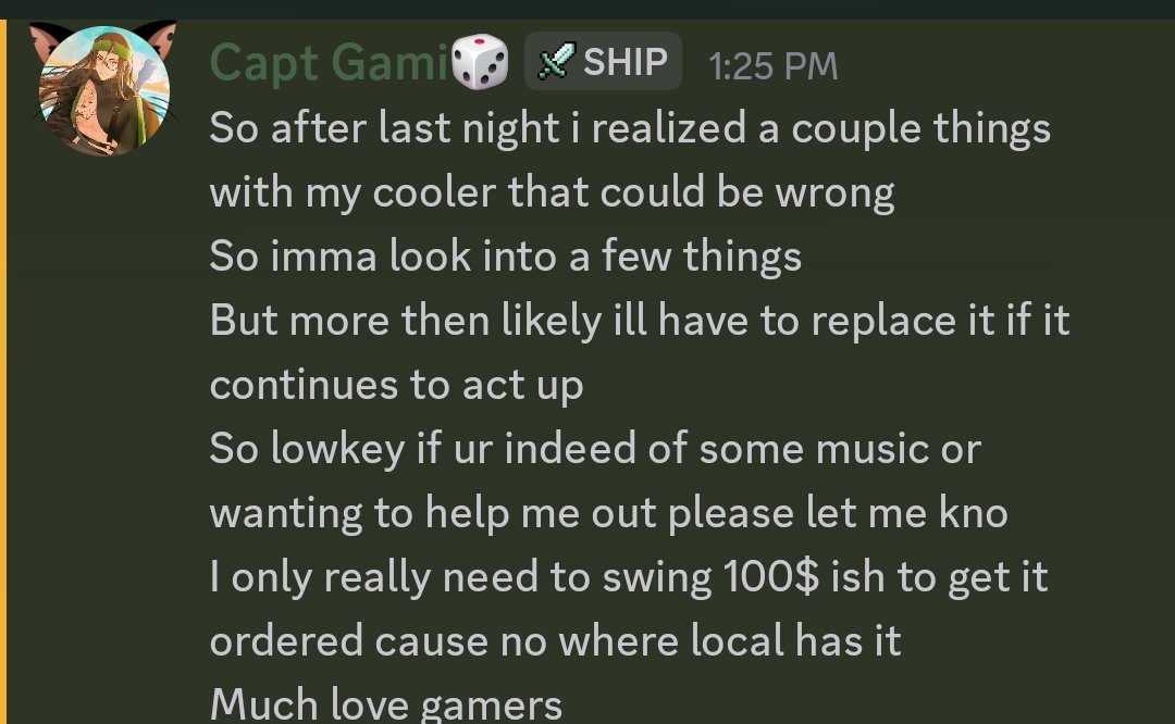 Will strike deals on bgm folks to help fund some pc parts ya kno
Just let me kno ya kno
Musical deals can be made just for u beautiful ppl
U kno who u are
Dm me for info ya kno
(Im on my 2nd can of celsius im tweakin)
📻🏴‍☠️🦈😎