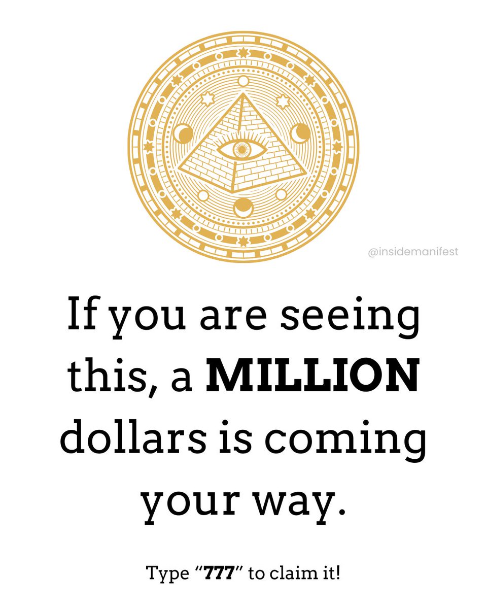 insidemanifest's tweet image. Type "777" to claim it!!!