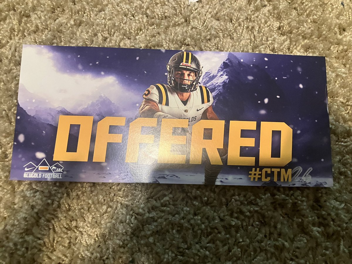 HunterMoore73's tweet image. Thanks to @CoachE_Blugolds for the letter. Looking forward to getting back on campus and continuing to build a connection.
