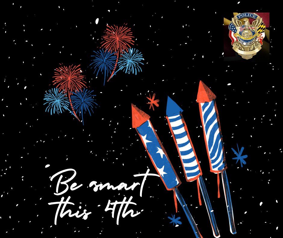As the Fourth of July nears, here are some important fireworks safety tips.🎇
🔔Keep in mind that in Prince George’s County, setting off fireworks without a permit is illegal. 
🚫Permits are not granted for personal use, so consider attending a professional fireworks show
