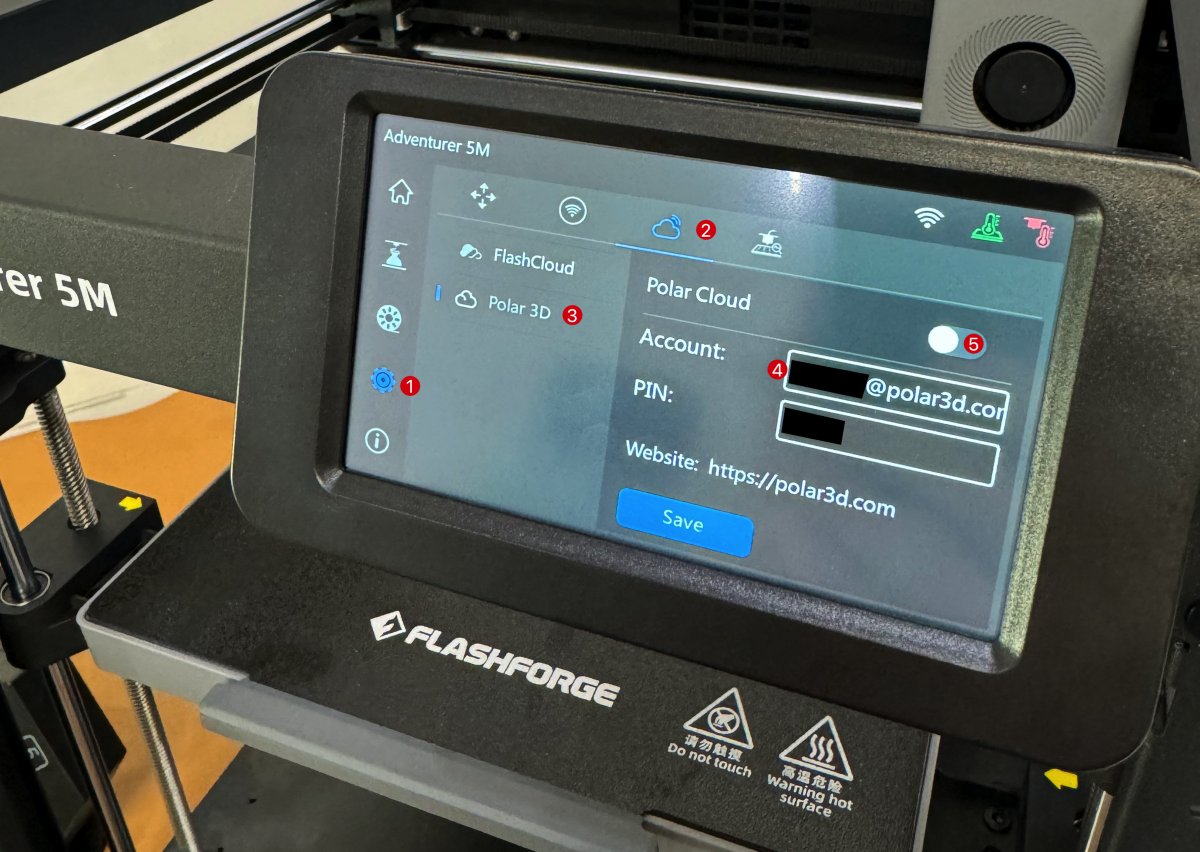 Flashforge is one of our longest standing partners. We've worked to bring native Polar Cloud support to the Adventurer 5M line.

No setup headaches.

Just sign in. Slice. Print.

Even from a Chromebook.

#3Dprinting #Flashforge #EdTech #Polar3D