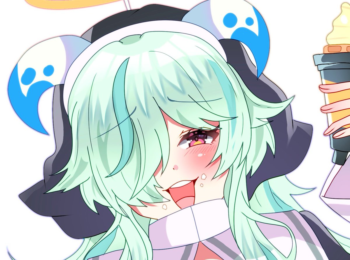 顔アップ🐏🍦 