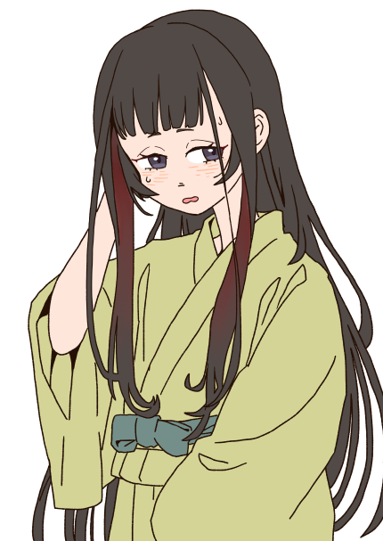 髪下ろしお丸描こうとしたけどあまりに記号的な取っ掛かりがない 