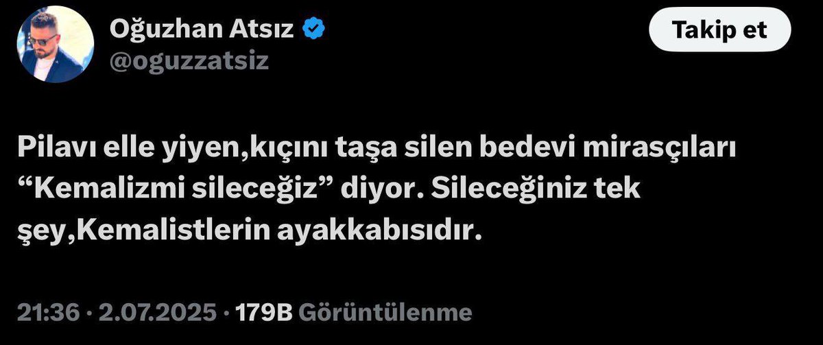 av_kocamanbas's tweet image. Haddini aşan mücrimin paylaşımda kastettiği kişi peygamber(sav),
Müslümanları provoke etmek için herşeyi yapıyorlar,
Cesareti de demokratik sistemin basit cezalarından alıyorlar,
Hakiki hukuk geldiğinde adaletin nasıl tecelli ettiğini görürsünüz.
#OğuzhanAtsızTutuklansın