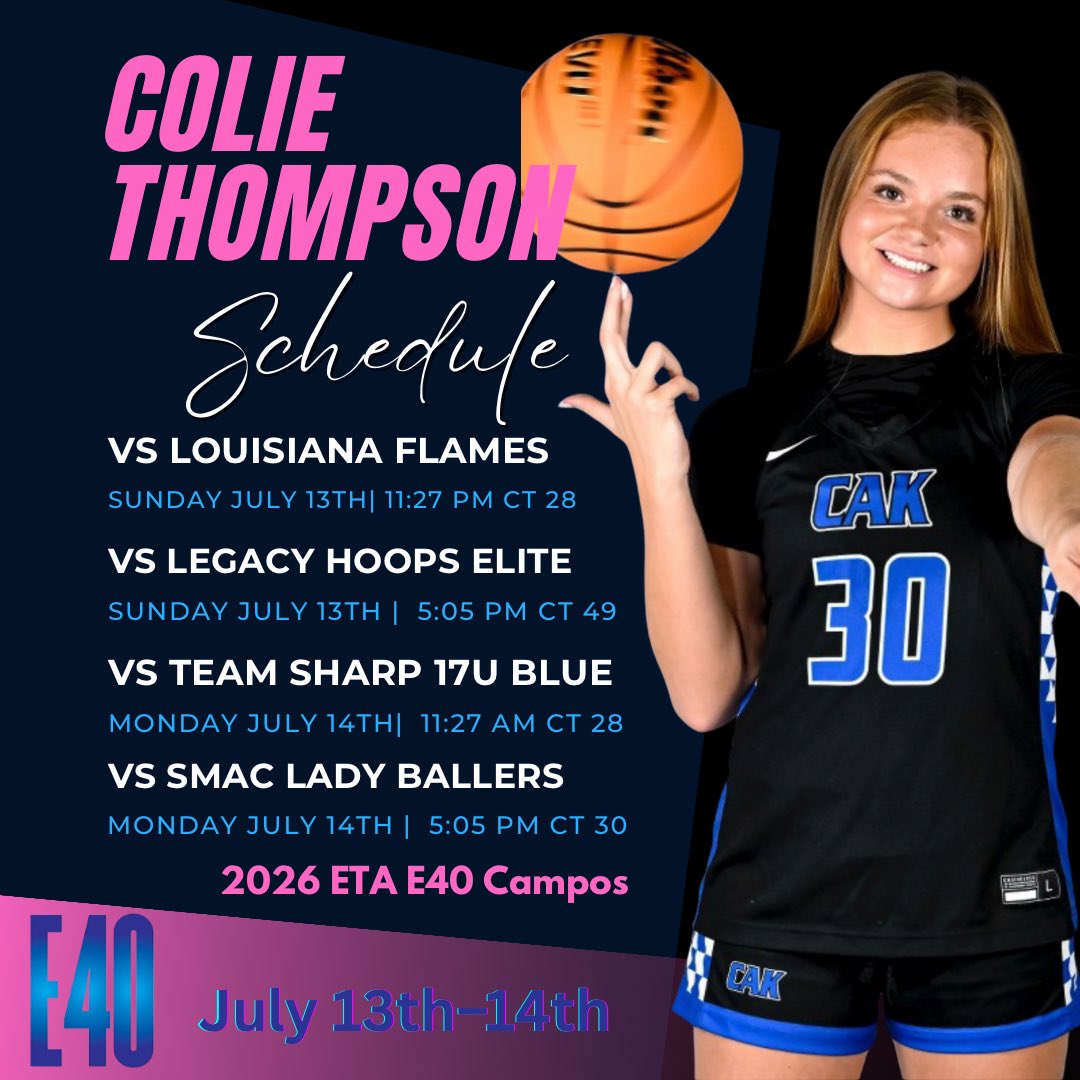 Our schedule for the <a href="/TFNsRun4Roses/">TFN's Run 4 Roses</a> Classic and Championship!! Be sure and stop by!! <a href="/EastTNAir/">East TN Air (Campos)</a> <a href="/Elite40League/">Elite 40 League</a> <a href="/CAK_GBball/">CAK Girls Basketball</a> <a href="/Ohio_Basketball/">OhioBasketball.com</a>