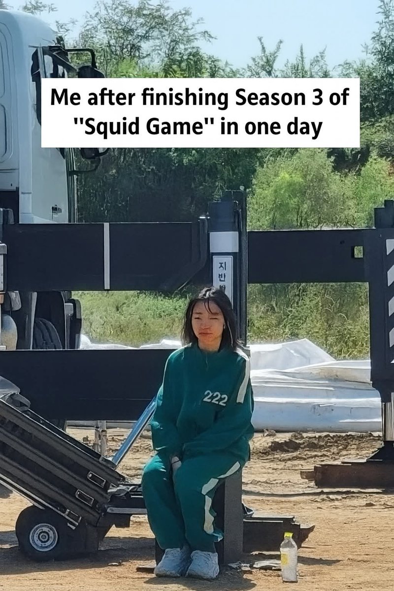 queenofthelov's tweet image. 🔝 Watched 8 hours straight... now I need therapy, not sleep.
👇
Me after completing Squid Game Season 3 in one go — eyes dry, soul empty, emotions crushed. But worth it? Absolutely.

#SquidGameVibes #NetflixMarathon #SeriesOverload #JustOneMoreEpisode #MentalDamageUnlocked…