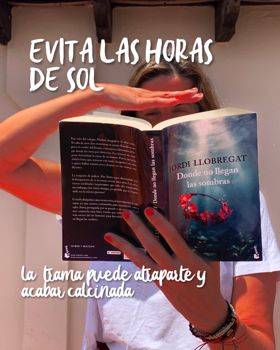 🌞 MANUAL DEL LECTOR DE VERANO
(Sí, ese que no se separa de su libro ni para meterse al agua)

📖 Donde no llegan las sombras ya está disponible en edición bolsillo. ¡Corre a tu librería!

📚Comparte si este verano viajas con más libros que ropa en la maleta