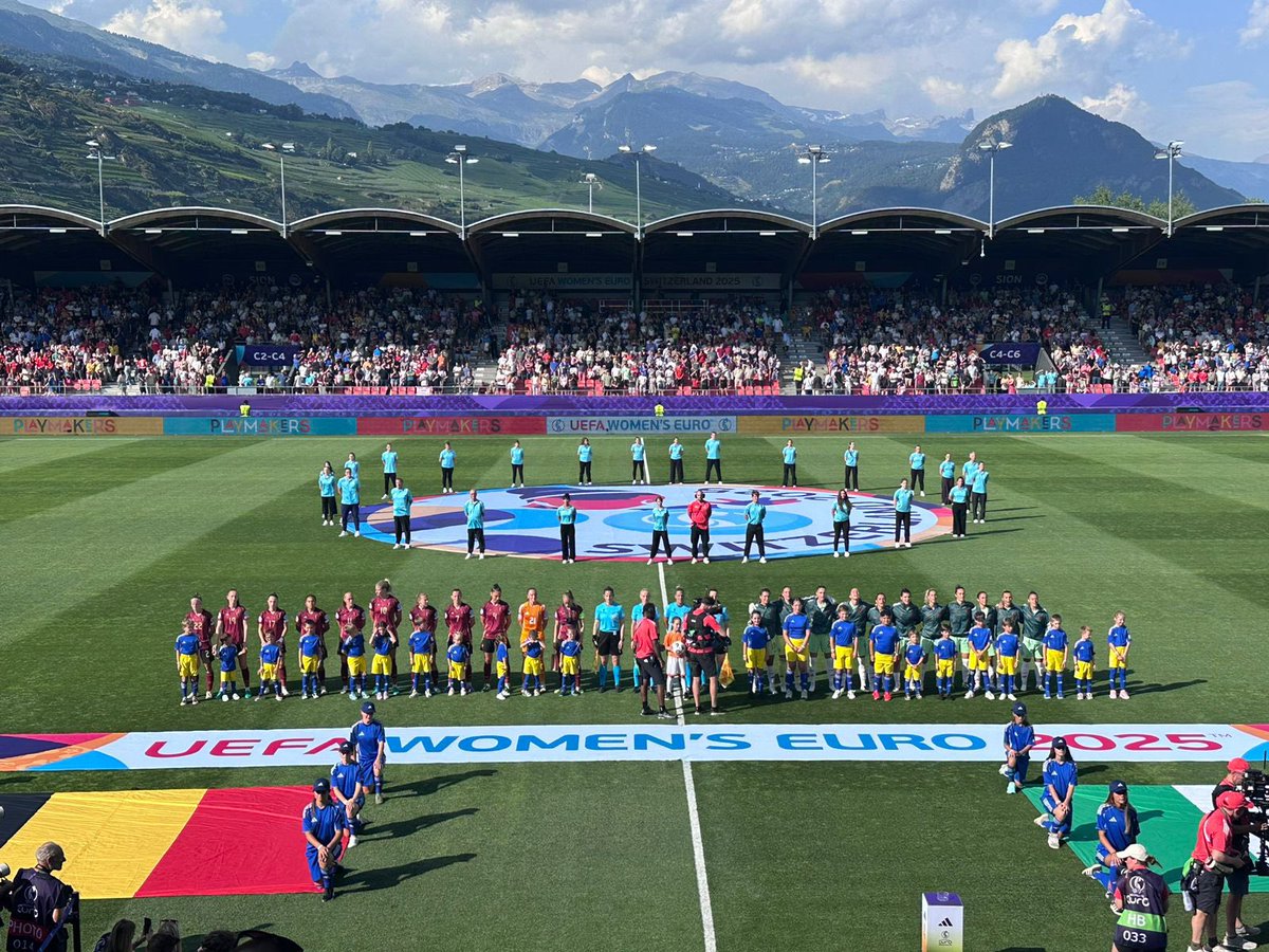 VenediktovaIV's tweet image. A moment that touched us to the core. Children from Mariupol’s “Wings of Hope” orphanage, now finding temporary shelter in Switzerland, stood as mascots at #WEURO2025
Deeply grateful to @UEFAFoundation for this extraordinary opportunity
Proud to share this moment with @uafukraine