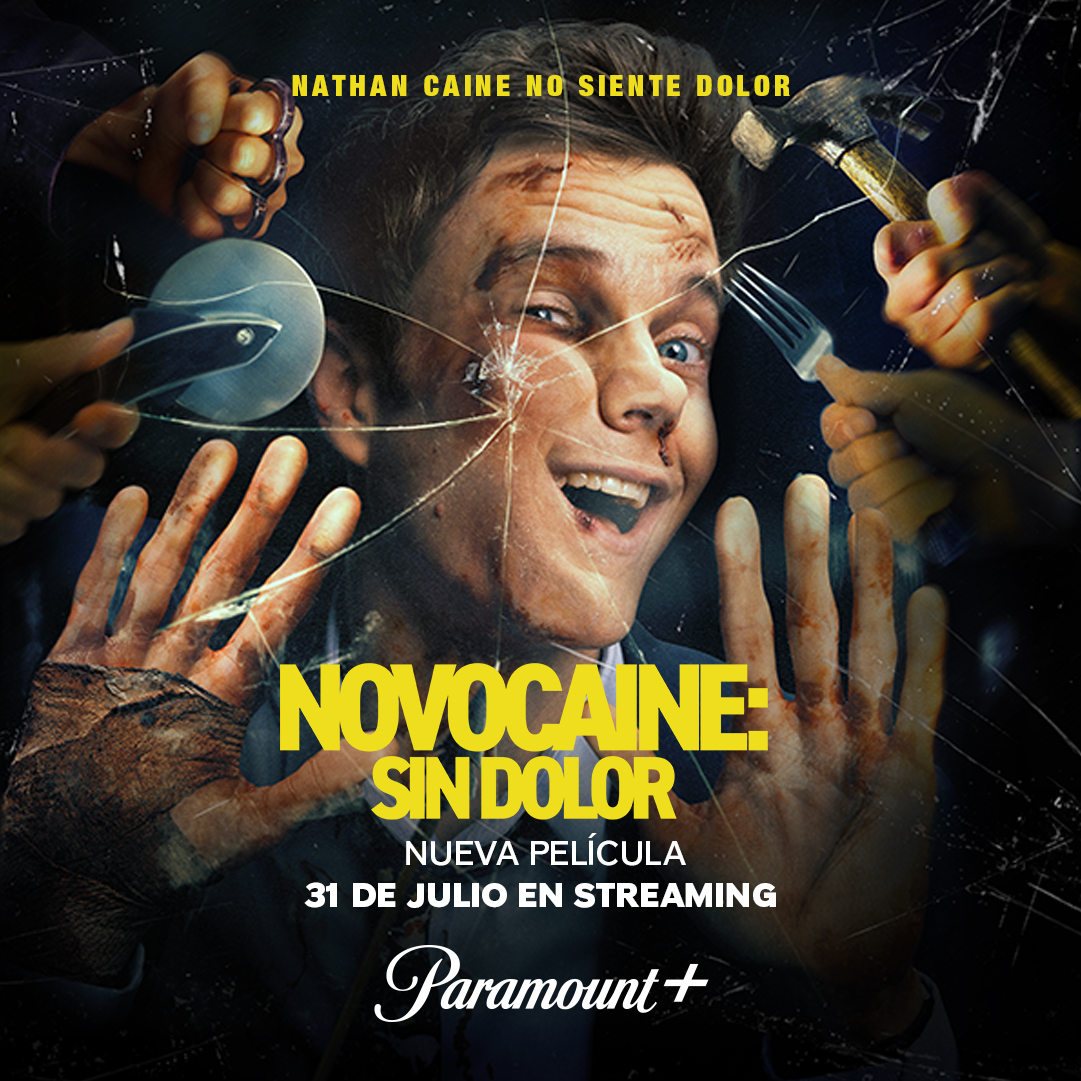 Él no siente dolor, pero a vos sí te dolerá perderte este ESTRENO 🩸💥

La película Novocaine: Sin Dolor llega del cine a tu casa el 31 de julio exclusivamente en #ParamountPlus 🔪