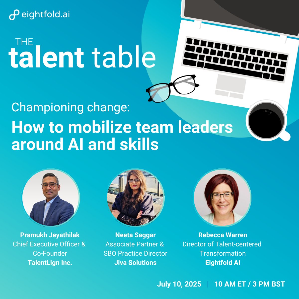 Getting your organization to embrace skills and AI can be challenging, especially when leaders need more information. Next week, we'll show how to position skills-based talent strategies as a business advantage and use Gen AI to streamline processes. RSVP: bit.ly/4eqG9op