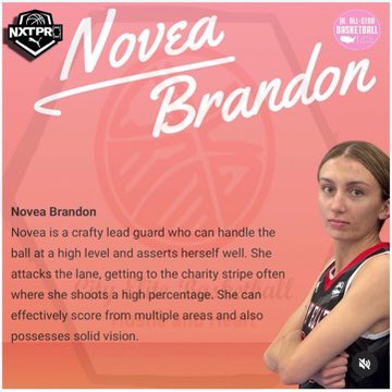 Alexander Brandon (@docb_ajb) on Twitter photo Shout to <a href="/JrAllStarBB/">Jr. All-Star Girls Basketball</a> and <a href="/BrandonClayPSB/">B r a n d o n C l a y</a> for recent posts and naming Novea a top riser. She’s surrounded with great coaching in AAU and High School.
#V00 #cityelite #VB3
#chestertontrojans #NXTPRO
#puma #co2027 <a href="/NoveaBrandon3/">Novea Brandon3</a>
<a href="/Cam_I_am5/">Cam Fleming cityelitebb@gmail.com</a> <a href="/MSpatt20/">Micah Spatt</a>
<a href="/CoachCWilson/">Coach Candy Wilson</a> Shout to <a href="/JrAllStarBB/">Jr. All-Star Girls Basketball</a> and <a href="/BrandonClayPSB/">B r a n d o n C l a y</a> for recent posts and naming Novea a top riser. She’s surrounded with great coaching in AAU and High School.
#V00 #cityelite #VB3
#chestertontrojans #NXTPRO
#puma #co2027 <a href="/NoveaBrandon3/">Novea Brandon3</a>
<a href="/Cam_I_am5/">Cam Fleming cityelitebb@gmail.com</a> <a href="/MSpatt20/">Micah Spatt</a>
<a href="/CoachCWilson/">Coach Candy Wilson</a>