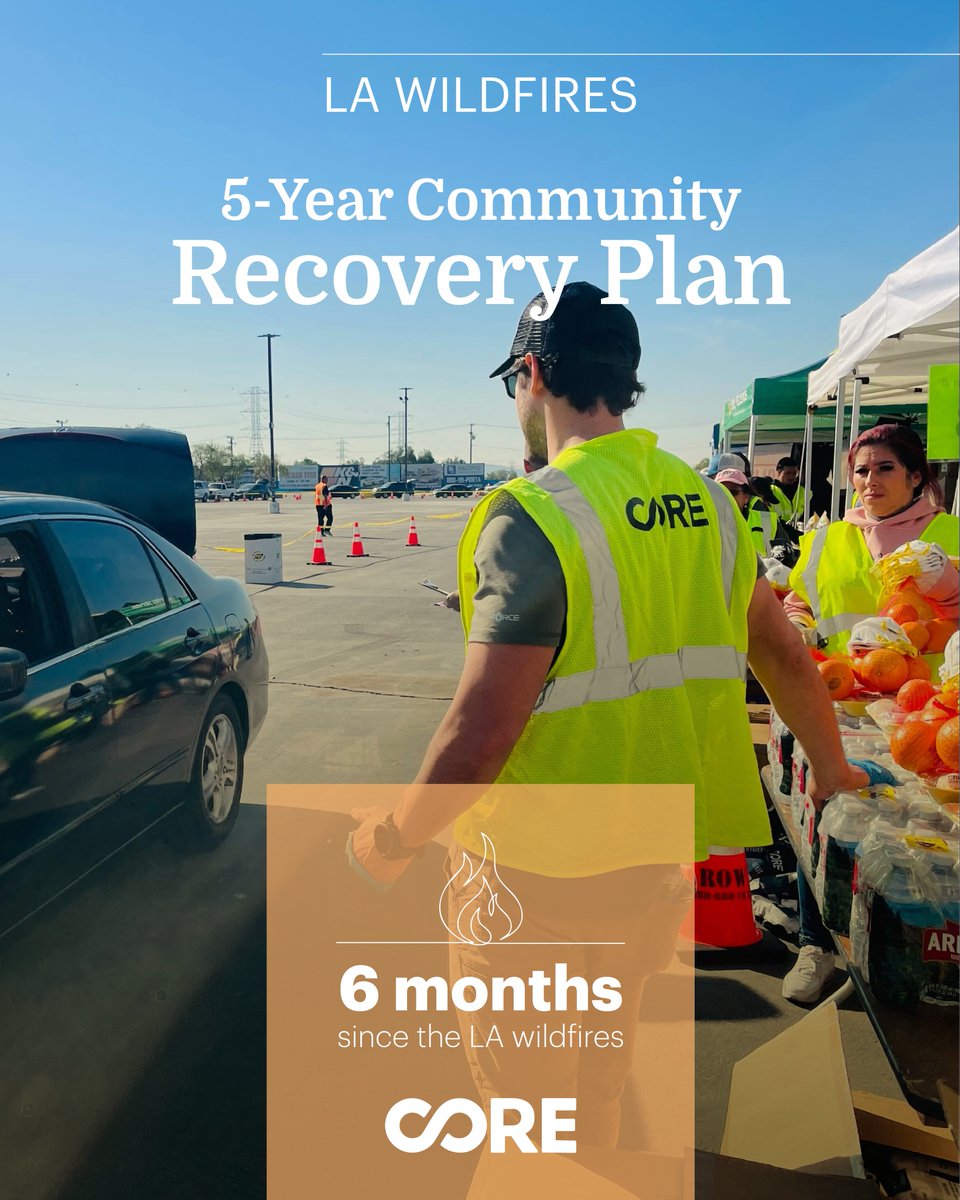 COREresponse's tweet image. Six months ago, the LA wildfires caused one of the most devastating disasters in CA's history. CORE has been working with a network of partners to support our most vulnerable community members—thanks to the unwavering generosity of supporters like you!
coreresponse.org/rebuild-los-an…