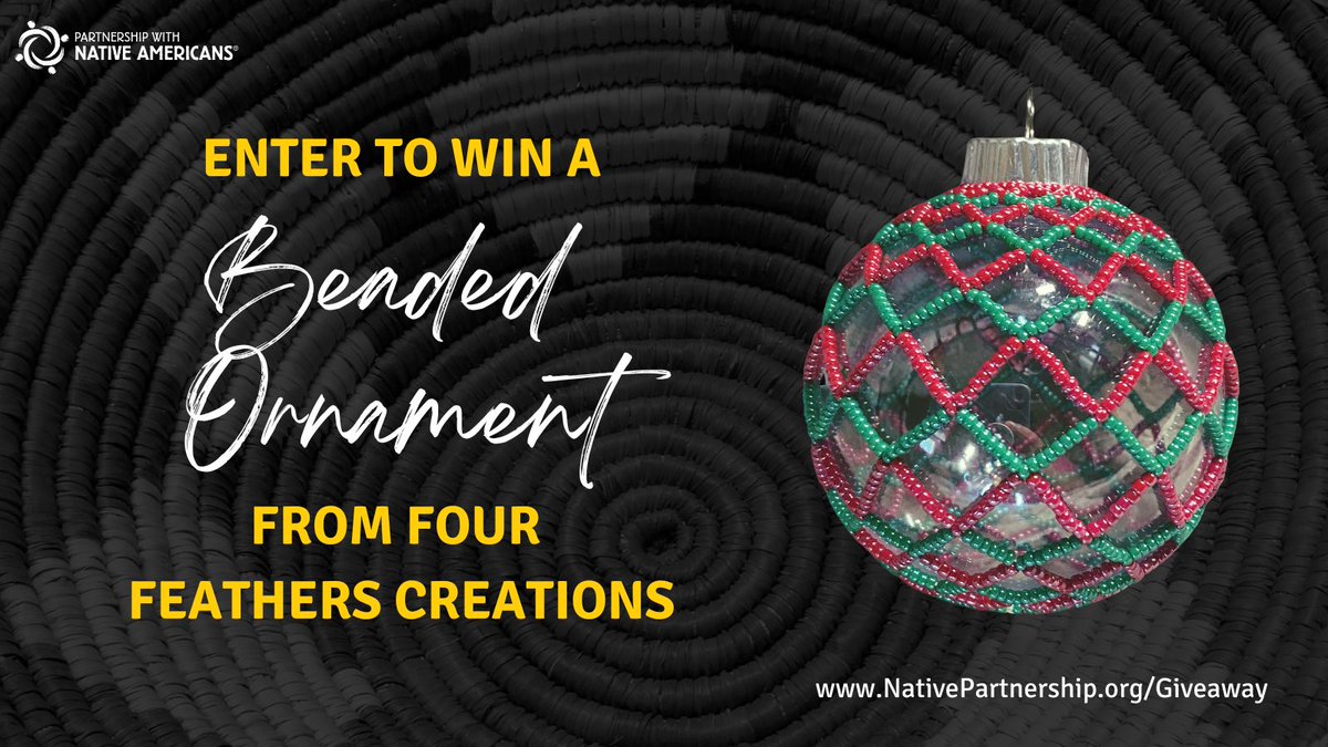 It's Christmas in July! 🎄

&amp; We're giving away a handmade beaded ornament from Four Feathers Creations! ❤️

Enter to win at: NativePartnership.org/Giveaway

Hurry! This giveaway submission closes Wednesday, July 30th, at midnight CST.

.

.

#PWNA4Hope #NativeGiveaway