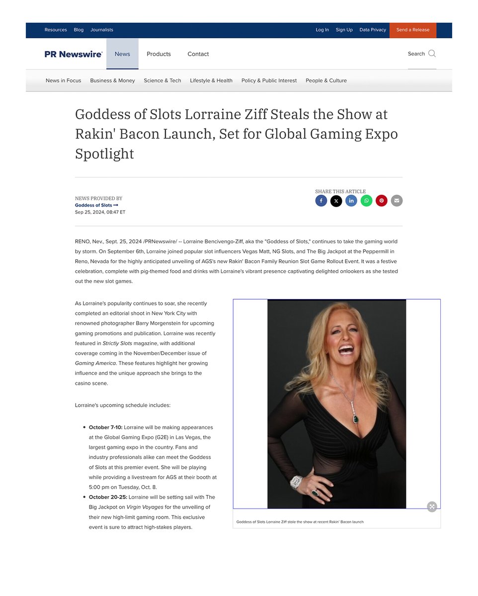 GoddessOfSlots1's tweet photo. A little throwback to this amazing PR Newswire feature 🙌 So grateful for everything—from Reno to Vegas to the Bahamas! Cruise is next! 🎰🌊
Full article: https://t.co/ezu7SpuV3Q
#GoddessofSlots #slotscommunity #vegascasino #slotchannel #slotsfun #slotmachinejackpot #casinolife #lasvegasslots #slotsdaily #casinostreamer