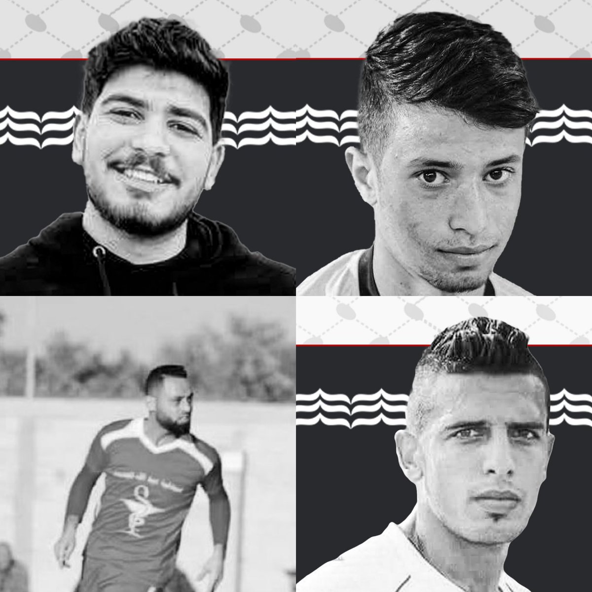 🚨🚨🚨🚨🚨🚨 خلال 19 يوم !

🇵🇸 استشهاد 4 لاعبين في فلسطين :

- عبدالله مازن حويلة
- مصطفى ميط
- مصطفى أبو عميرة
- مهند الليلي

• أسال الله ان يرحمهم ويغفر لهم ويسكنهم فسيح جناته ويصبر أهلهم وأحبابهم وينصرهم عاجلاً غير آجلاً

<a href="/SportJ/">تاريخ رياضي</a>