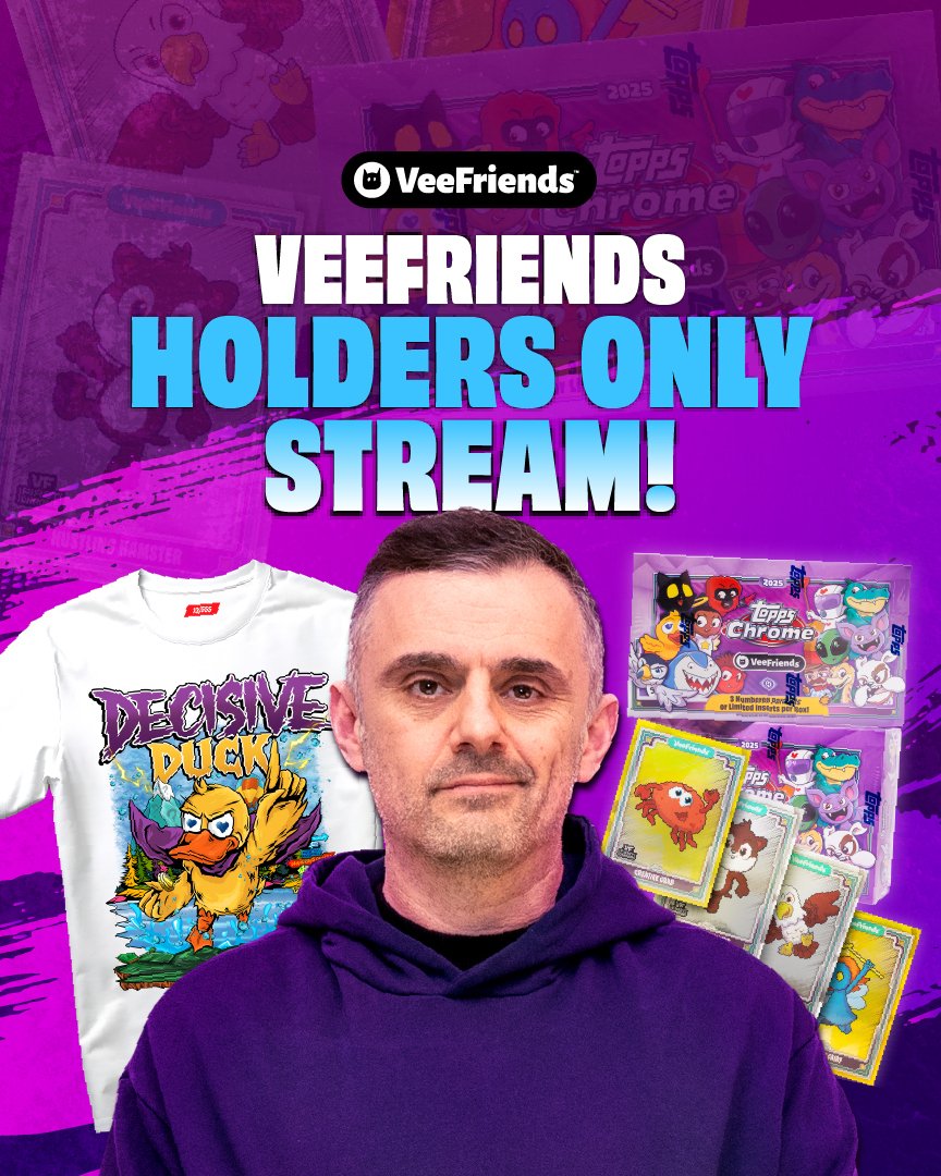 Show 1: Exclusive to holders of Series 1, or Series 2 2022 Rookie Spectaculars, as a Topps VeeFriends Chrome celebration.

We’ll see you Tuesday, July 8th 9PM ET for Topps Chrome, giveaways, and more!

A private show link and show details have been sent via email.