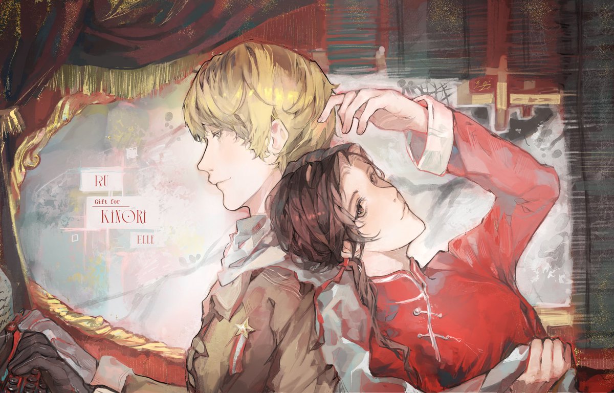 Ru_Elle208's tweet image. Best Hetalia ship? (Birthday gift for kino)
#rochu #hetalia #birthdaygift #csp #digitalart