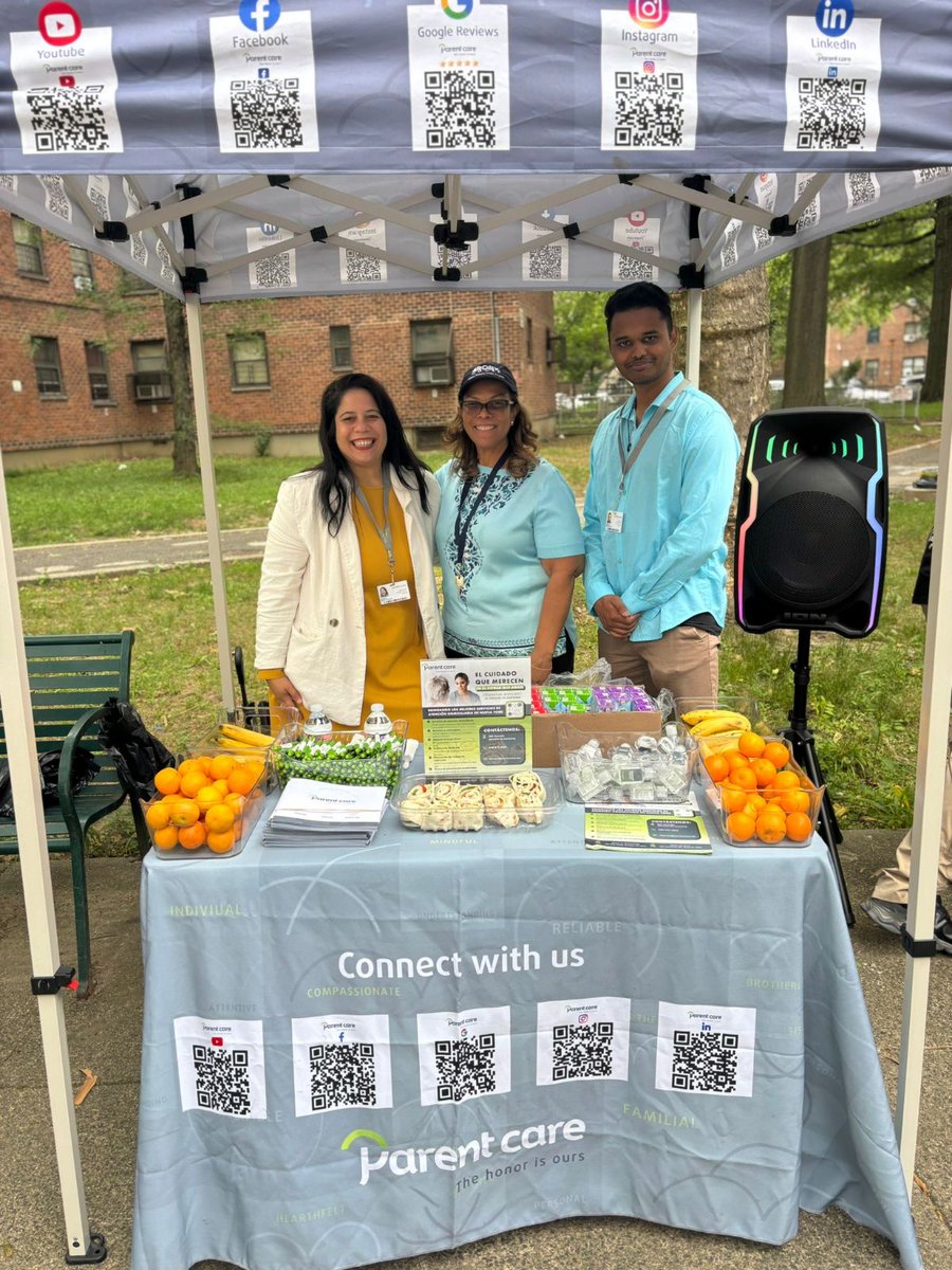 ParentCare3's tweet image. We loved being part of the Bronx House NORC Health Fair. Thank you for having Parent Care, we're proud to support aging with dignity and care! #CommunityCare #ParentCareNY #BronxHouseNORC #HealthFair