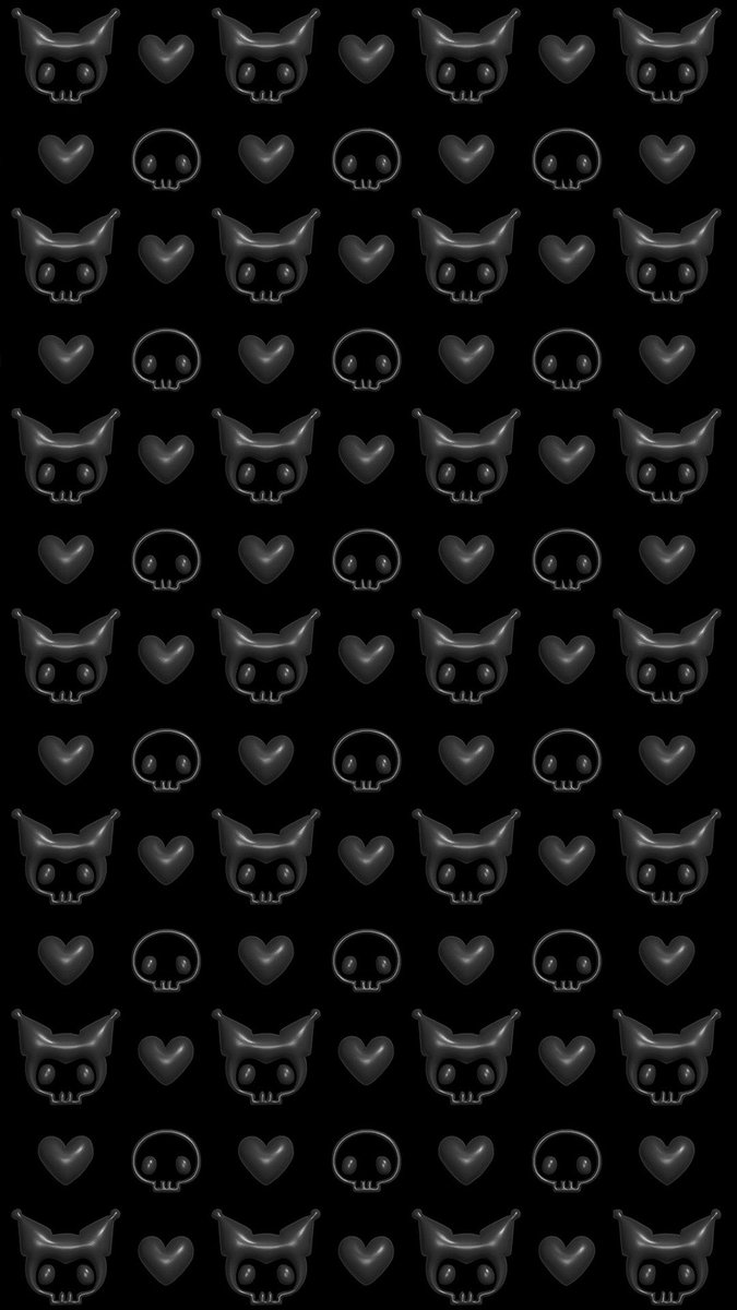 littlederpyvt's tweet photo. Made a cute Kuromi phone wallpaper for my mentally ill sanrio audience using Procreate and playing around with Illustrator’s inflate tool, sorry if the skulls are wonky ToT https://t.co/IYWsSeDP0d