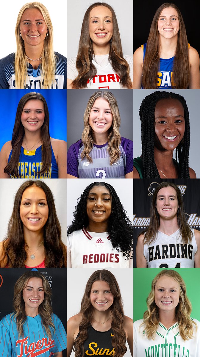 GACAthletics's tweet image. Meet the finalists for #theGAC 2025 Female Scholar. Athlete of the Year! Winner to be announced on Mid July
