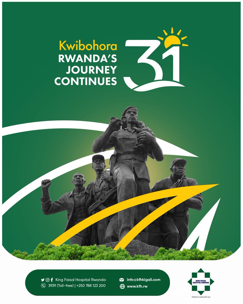 🇷🇼 Commemorating Rwanda’s 31st Liberation Day 🇷🇼

On this 31st Liberation Day, we stand in solidarity with the people of Rwanda as we reflect on a remarkable journey of courage, resilience, and national renewal. This day is a powerful reminder of the sacrifices made, the values
