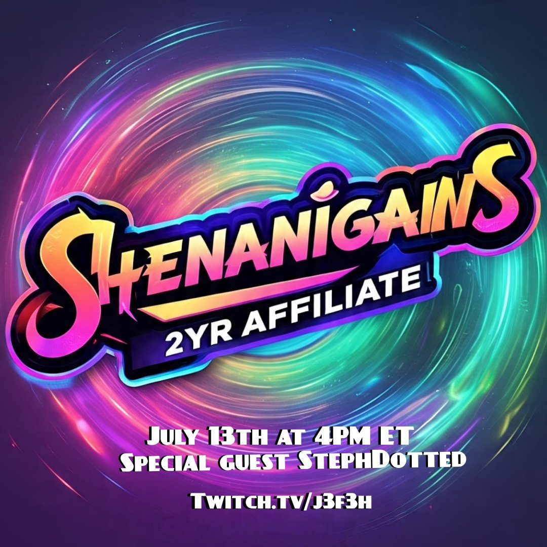 J3FF3H's tweet image. 2 yr Affiliate with @StephDotted lets blow the roof off this joint.....July 13th 4pm ET