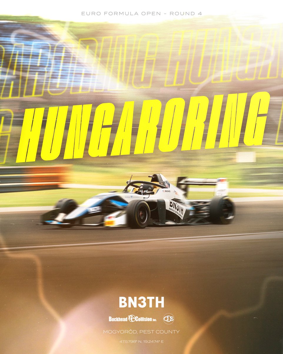 It’s time for Round 4- the halfway point of the season! 🇭🇺

Stoked to be back racing again at one of my favourite tracks 🙌 the renovated Hungaroring is awesome!

Just finished up testing today, and the pace is looking good! Let’s see what we can do this weekend 🤌😮‍💨

#efo