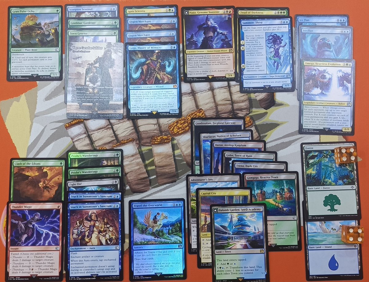 eloneth's tweet photo. Went 3-0 with 4c Towns today. I started the set solely drafting Wx but now Towns is growing on me. #MTGxFINALFANTASY https://t.co/yfPoFSWl9h