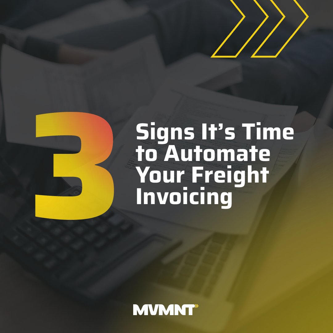 Still invoicing manually? 🧐
Delays. Disputes. Slower cash flow.
Read: 3 signs it’s time to automate and how MVMNT helps you bill faster 👇🏿
hubs.la/Q03vQFjj0

#FreightTech #Logistics #TMS #BrokerWorkflow #InvoicingAutomation