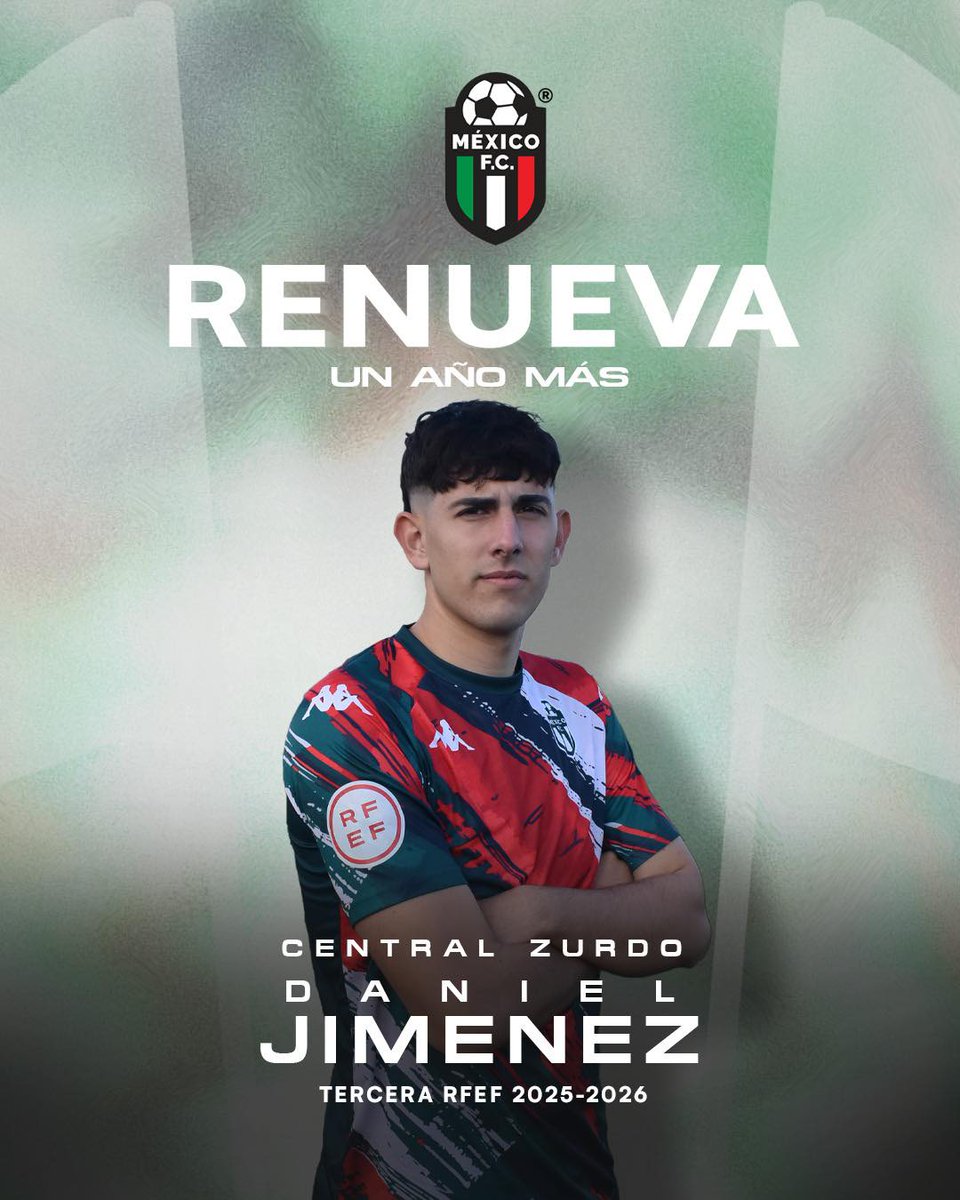 agencyemmsports's tweet image. Felicidades desde @agencyemmsports para el Defensa Central Dani Jimenez por la renovacion con el Mexico CF de 3 RFEF grupo VII. Enhorabuena.
#eduardomoya #agentefifa #agencyemmsports #mexicofc #danijimenez