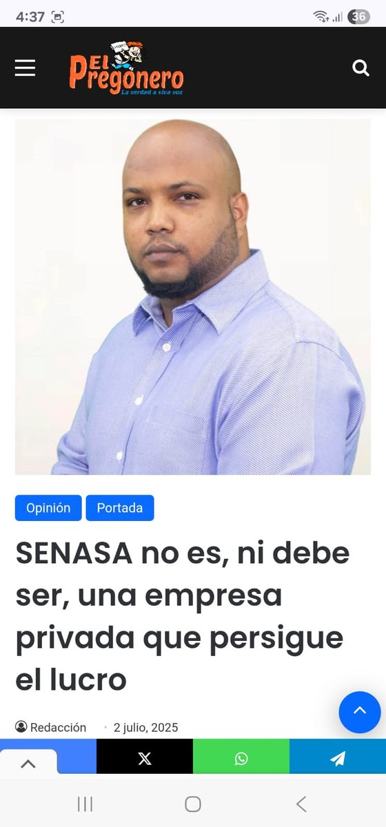 SENASA no es, ni debe ser, una empresa privada que persigue el lucro 

elpregonerord.com/senasa-no-es-n… #ElPregoneroRD
