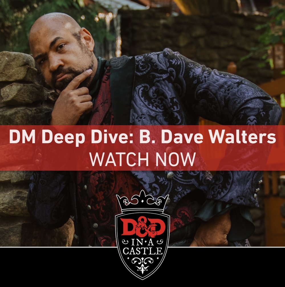 D&D in a Castle (@dndinacastle) on Twitter photo Hear ye, brave souls!
<a href="/BDaveWalters/">Non-Ironically T.V.'s B. Dave Walters - EVERYWHERE</a>' DM Deep Dive, filmed within the noble walls of our Summer USA Castle, is now live on YouTube. Discover how he weaves age-inclusive adventures filled with humor, heart, and high-stakes drama, creating journeys that will thrill adventurers Hear ye, brave souls!
<a href="/BDaveWalters/">Non-Ironically T.V.'s B. Dave Walters - EVERYWHERE</a>' DM Deep Dive, filmed within the noble walls of our Summer USA Castle, is now live on YouTube. Discover how he weaves age-inclusive adventures filled with humor, heart, and high-stakes drama, creating journeys that will thrill adventurers