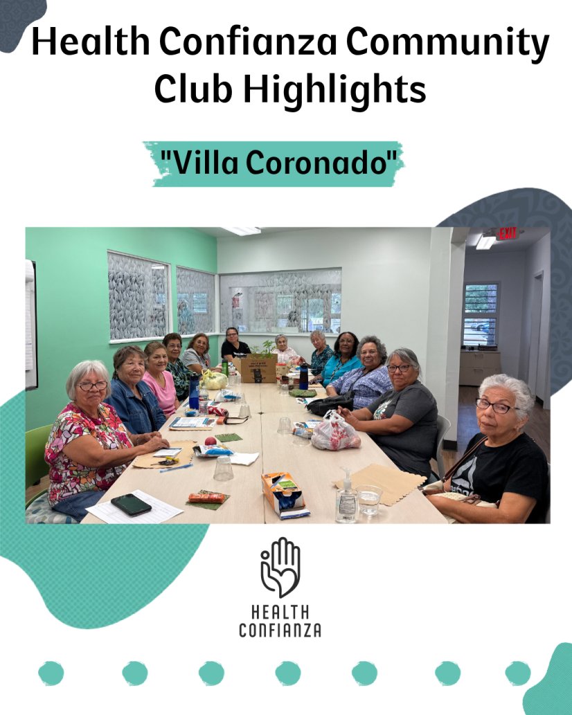 HealthConfianza's tweet photo. 🌟Voices from Villa Coronado🌟
At the Villa Coronado Community Club, connection, conversation, and care come together
✨From shared meals to wellness tips and heartfelt talks, our members create a space where everyone feels at home
#CommunityCare #HealthConfianza #Communityclub https://t.co/Lv0CcNwocH